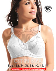 MC CITIN BRA - - BLACK BRA - NON PADDED & NON WIRED BRA - MINIMIZER BRA 3-01