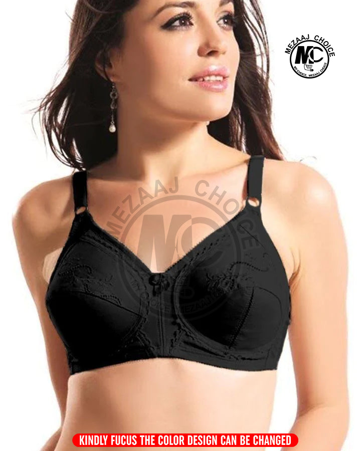 MC CITIN BRA - - BLACK BRA - NON PADDED & NON WIRED BRA - MINIMIZER BRA 3-01